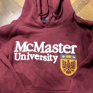 McMaster University varsity collection hoodie